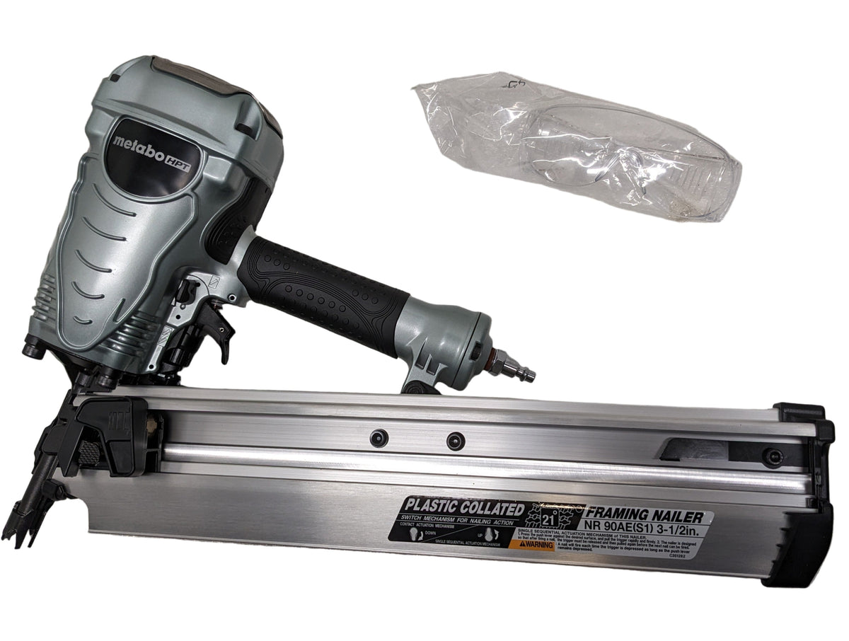 METABO HPT PNEUMATIC FRAMING NAILER 3-1/2" 21 DEG NR90AES1