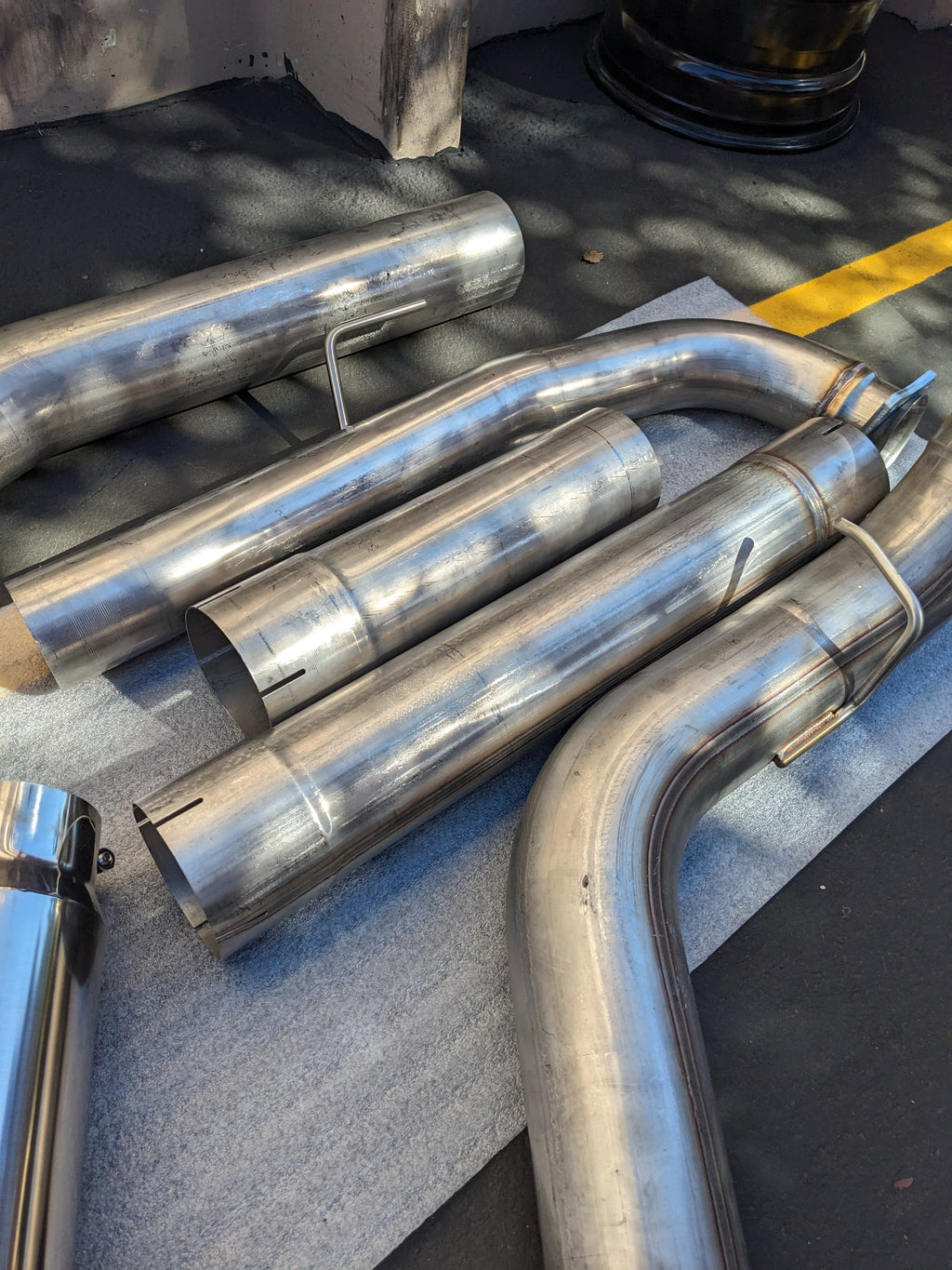 (KSL ONLY) UNBRANDED 409 STAINLESS STEEL EXHAUST KIT 4"-5" W/ TIP NEW #1 KSLR