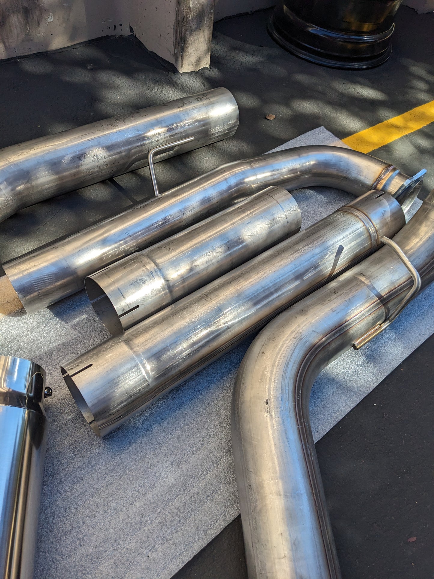 (KSL ONLY) UNBRANDED 409 STAINLESS STEEL EXHAUST KIT 4"-5" W/ TIP NEW #1 KSLR