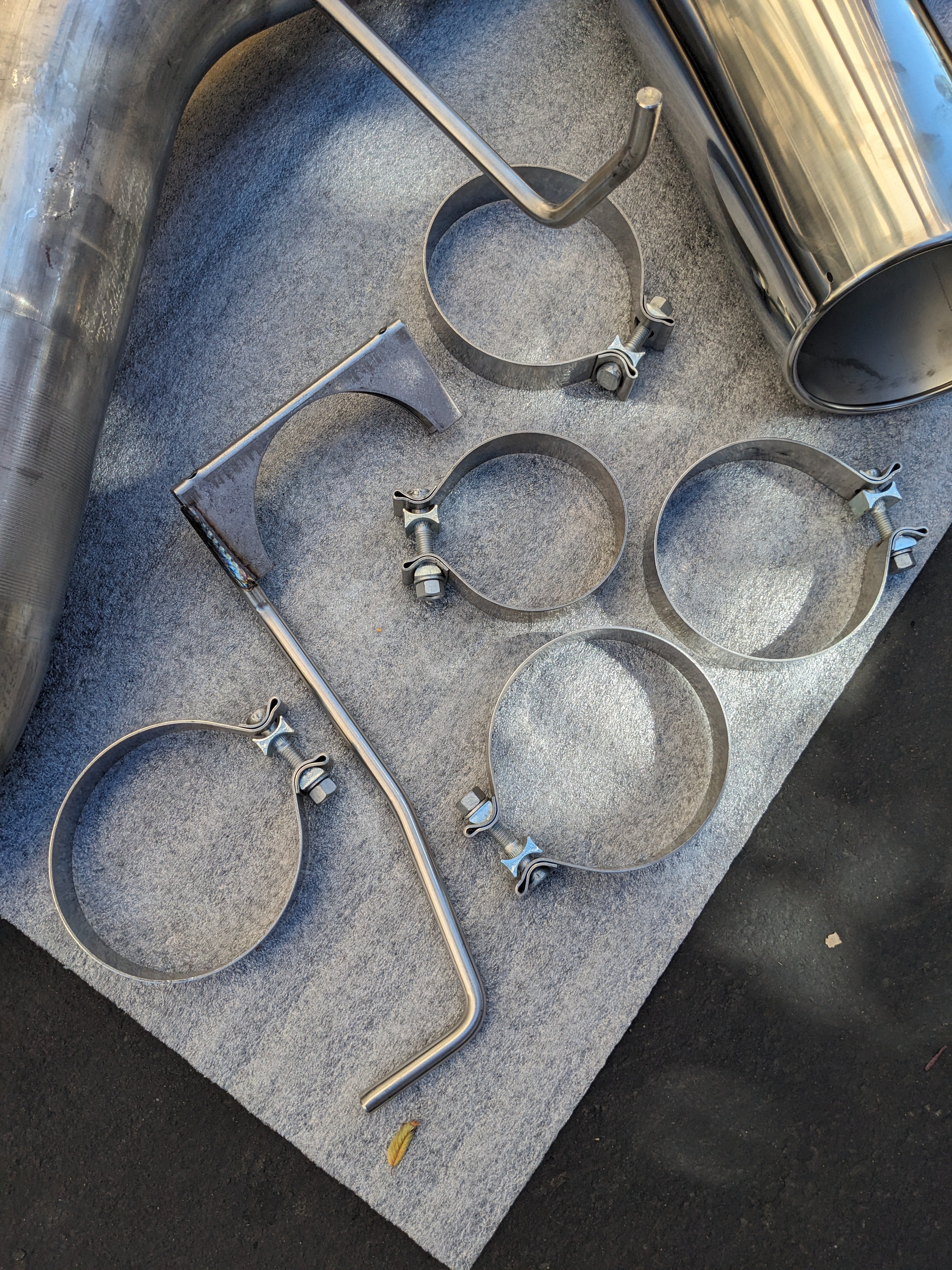 (KSL ONLY) UNBRANDED 409 STAINLESS STEEL EXHAUST KIT 4"-5" W/ TIP NEW #1 KSLR