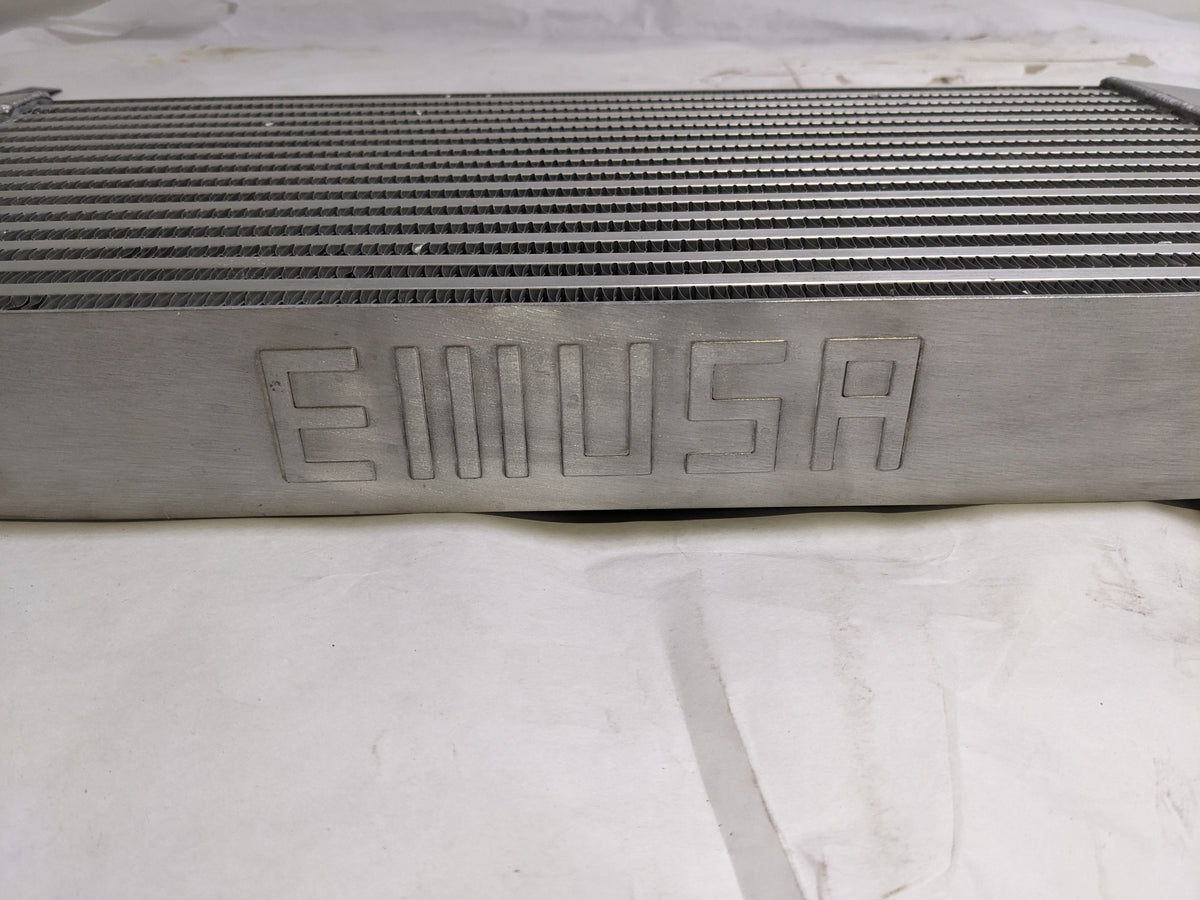 EMUSA ‎IC0010-25YCZ-036A-1 2.5" INLET/OUTLET ONE SIDE FRONT MOUNT INTERCOOLER OVERSIZE 25"X11"X3" CORESIZE 18"X11"X2.5" NEW SR