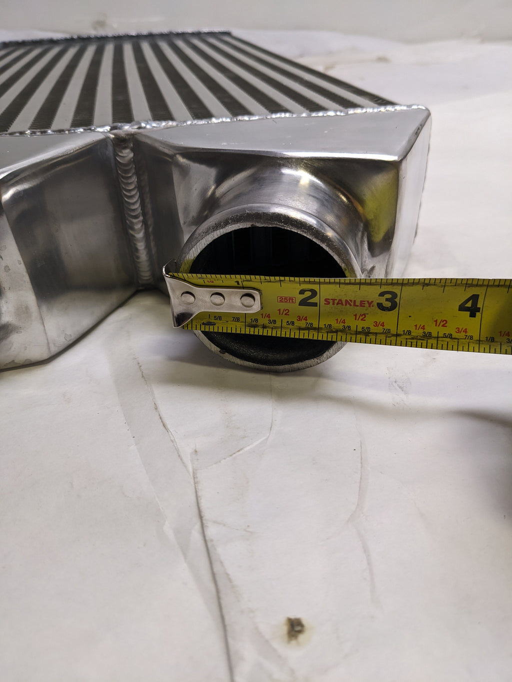 EMUSA ‎IC0010-25YCZ-036A-1 2.5" INLET/OUTLET ONE SIDE FRONT MOUNT INTERCOOLER OVERSIZE 25"X11"X3" CORESIZE 18"X11"X2.5" NEW SR