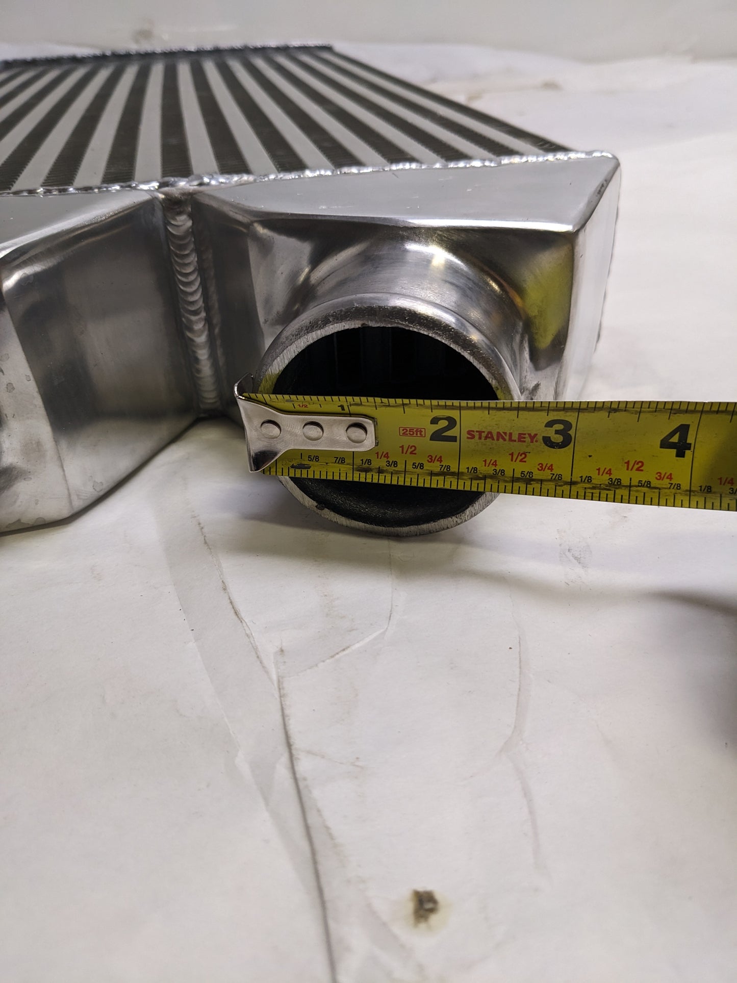 EMUSA ‎IC0010-25YCZ-036A-1 2.5" INLET/OUTLET ONE SIDE FRONT MOUNT INTERCOOLER OVERSIZE 25"X11"X3" CORESIZE 18"X11"X2.5" NEW SR