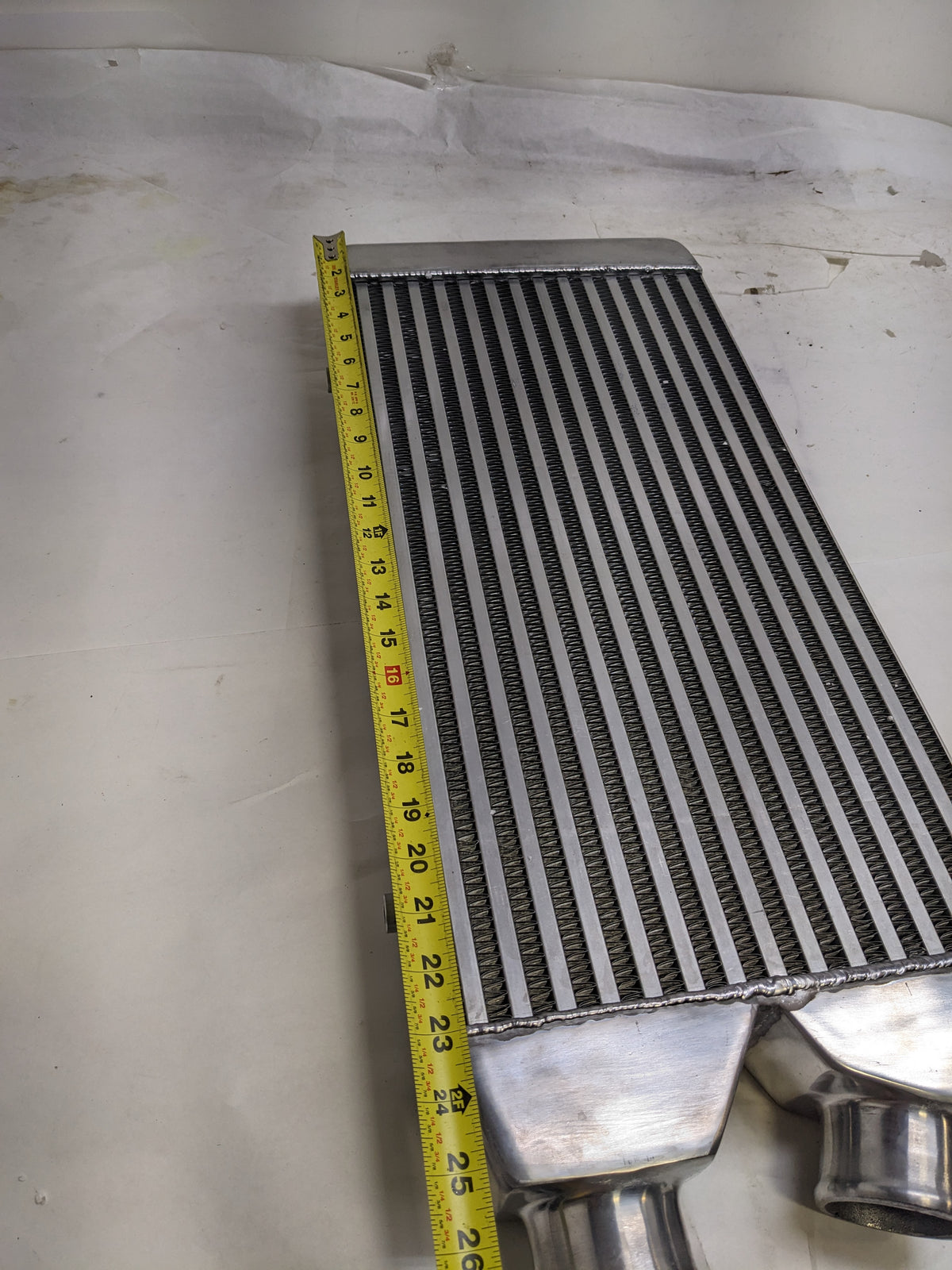 EMUSA ‎IC0010-25YCZ-036A-1 2.5" INLET/OUTLET ONE SIDE FRONT MOUNT INTERCOOLER OVERSIZE 25"X11"X3" CORESIZE 18"X11"X2.5" NEW SR