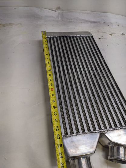 EMUSA ‎IC0010-25YCZ-036A-1 2.5" INLET/OUTLET ONE SIDE FRONT MOUNT INTERCOOLER OVERSIZE 25"X11"X3" CORESIZE 18"X11"X2.5" NEW SR