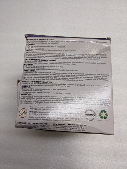 MOLDEX 6415 ROCKETS METAL DETECTABLE CORDED REUSABLE EARPLUGS BOX OF 50 NEW SR