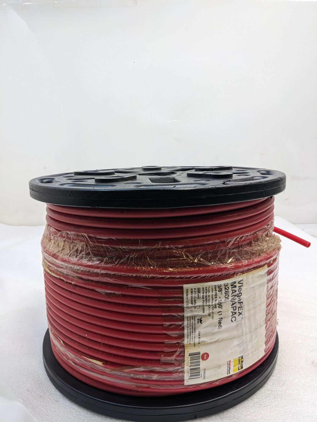 VIEGA 32805 PUREFLOW MANAPAC RED PEX TUBING 3/8"-500' NEW B2