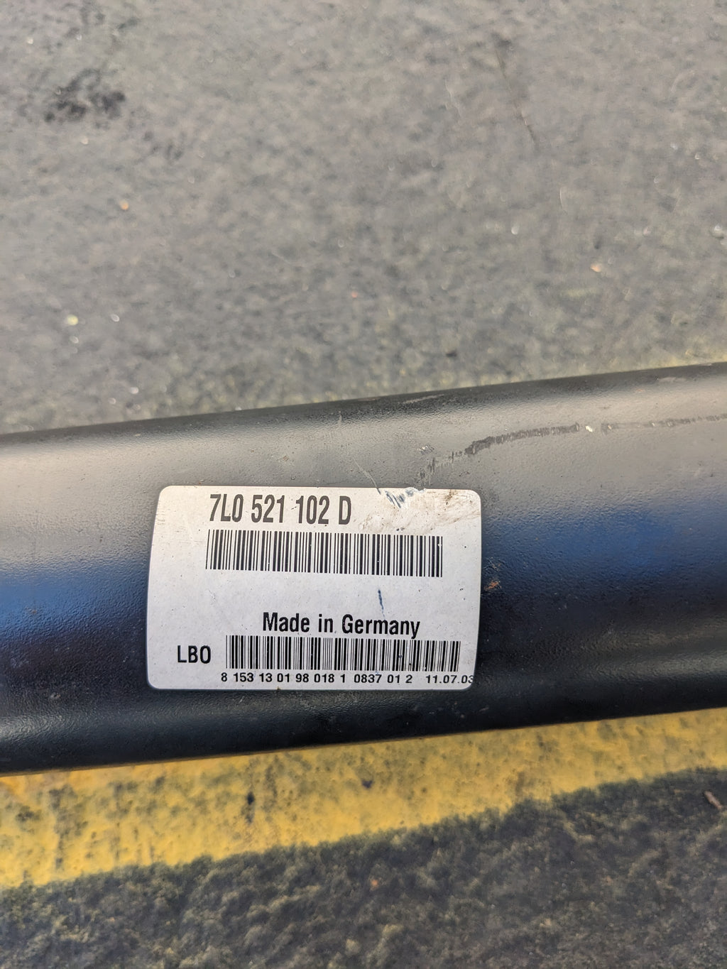 VOLKSWAGEN 7L0521102D REAR DRIVE SHAFT FOR TOUAREG 2004-2010 NEW SR