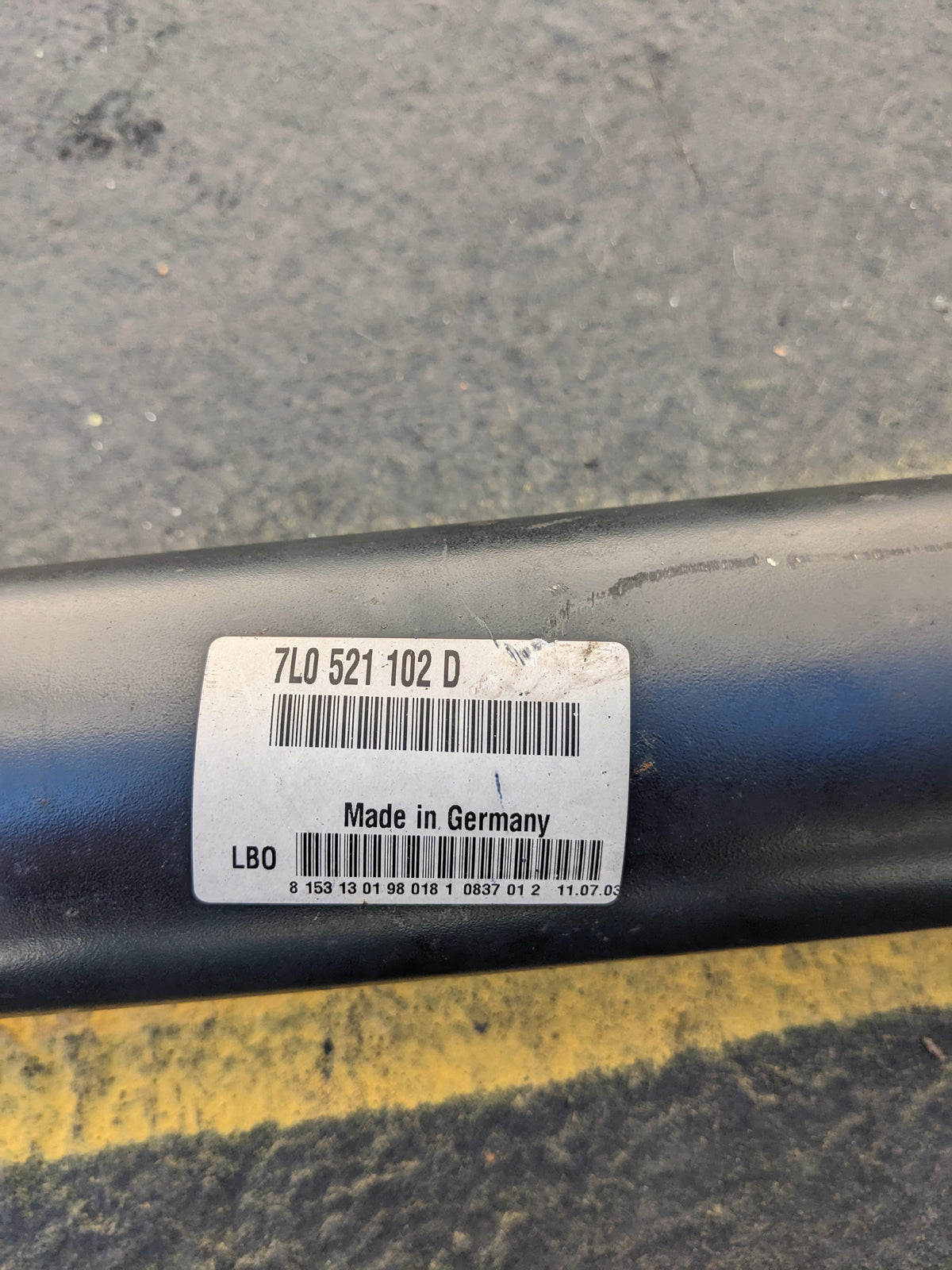 VOLKSWAGEN 7L0521102D REAR DRIVE SHAFT FOR TOUAREG 2004-2010 NEW SR