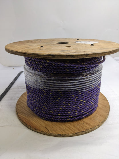 9/16" X 316 FT POLYESTER GENERIC PURPLE ROPE NEW B2