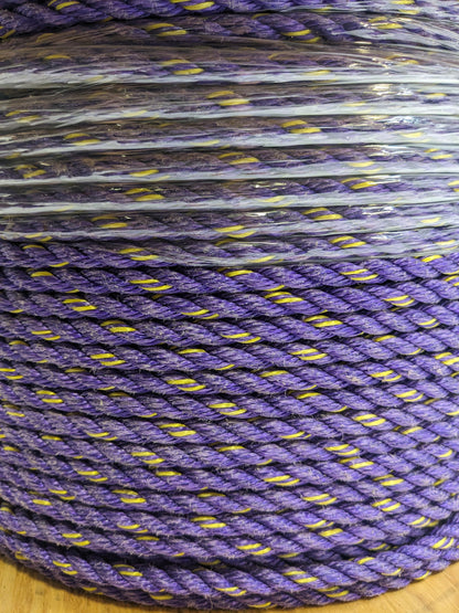 9/16" X 316 FT POLYESTER GENERIC PURPLE ROPE NEW B2