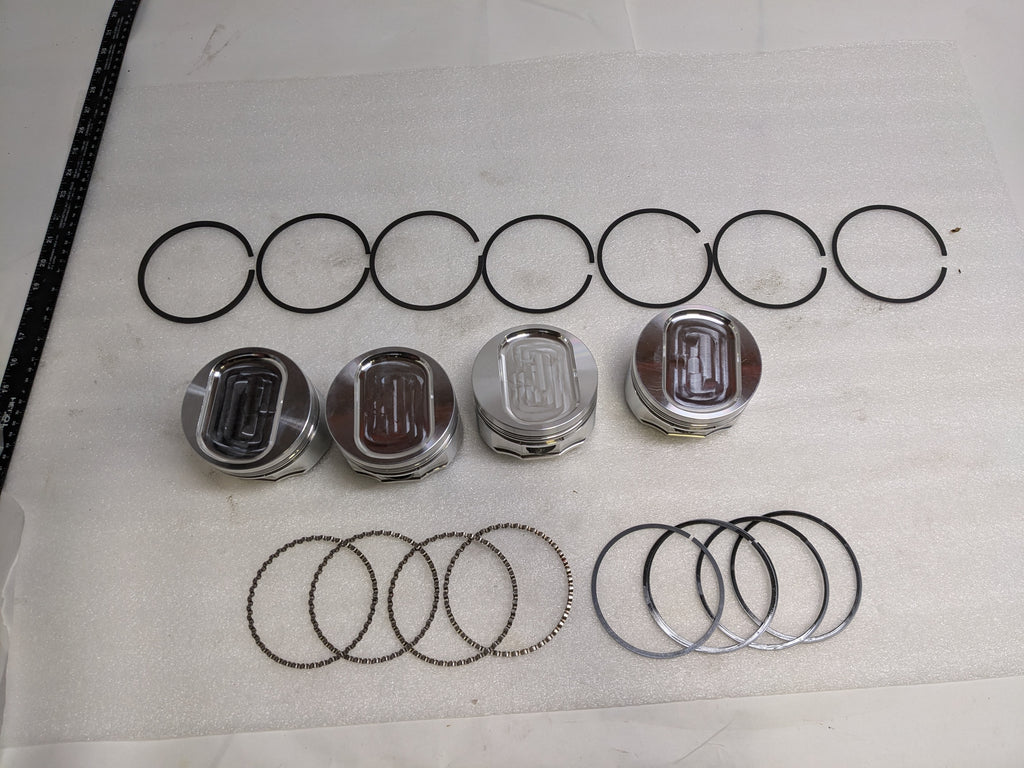 ROSS RACING PISTONS 73747 SET OF 4 PISTONS FOR PORSCHE NEW SR