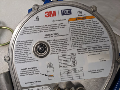 3M 3400168 RETRACTING LIFELINE 85 FT 3 WAY EMERGENCY RETRIEVAL SYSTEM NEW J2
