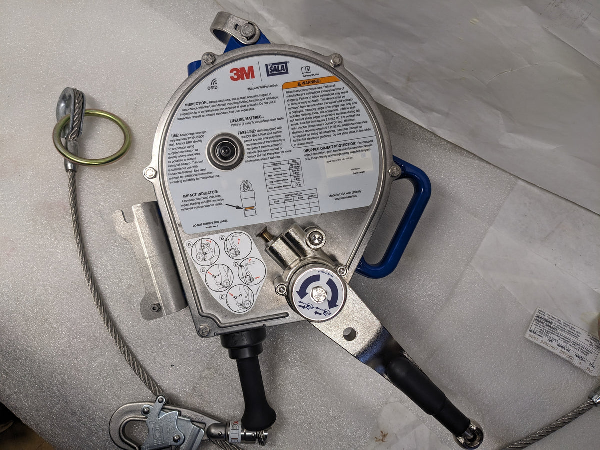 3M 3400168 RETRACTING LIFELINE 85 FT 3 WAY EMERGENCY RETRIEVAL SYSTEM NEW J2