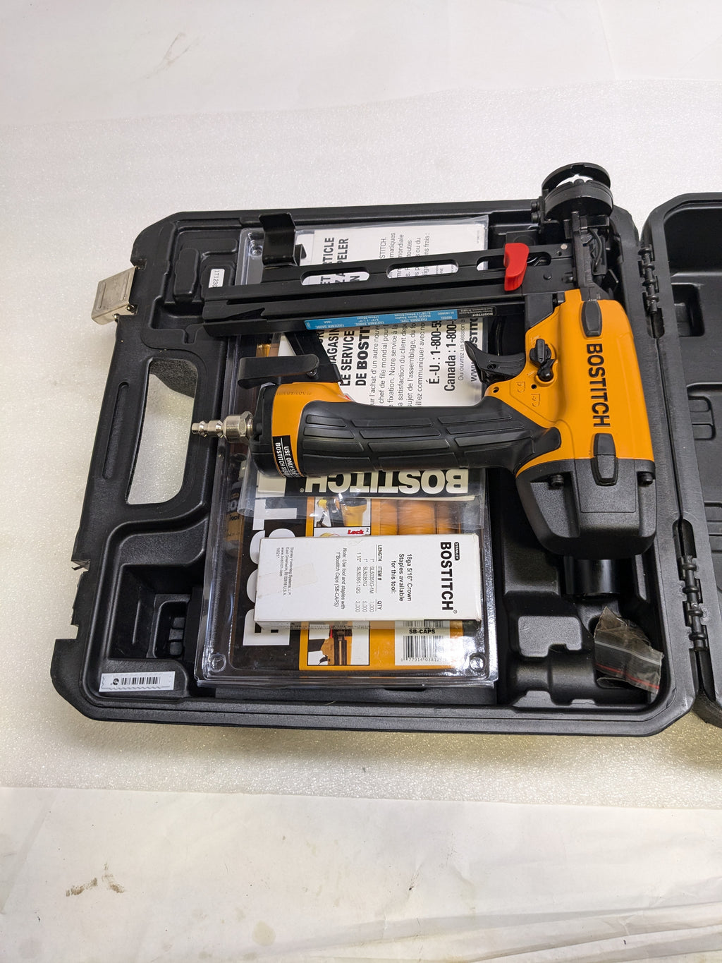 STANLEY BOSTITCH SL1838BC 18-GAUGE CAP STAPLER KIT 3/4" TO 1 1/2" NEW SR