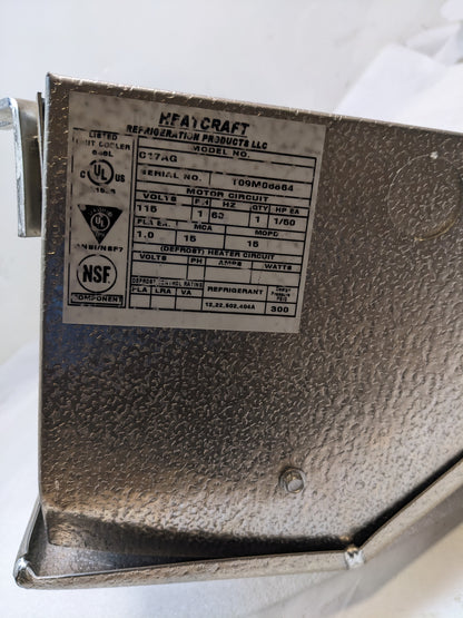 HEATCRAFT C17AG UNIT COOLER AIR DEFROST HIGH PROFILE NEW B2