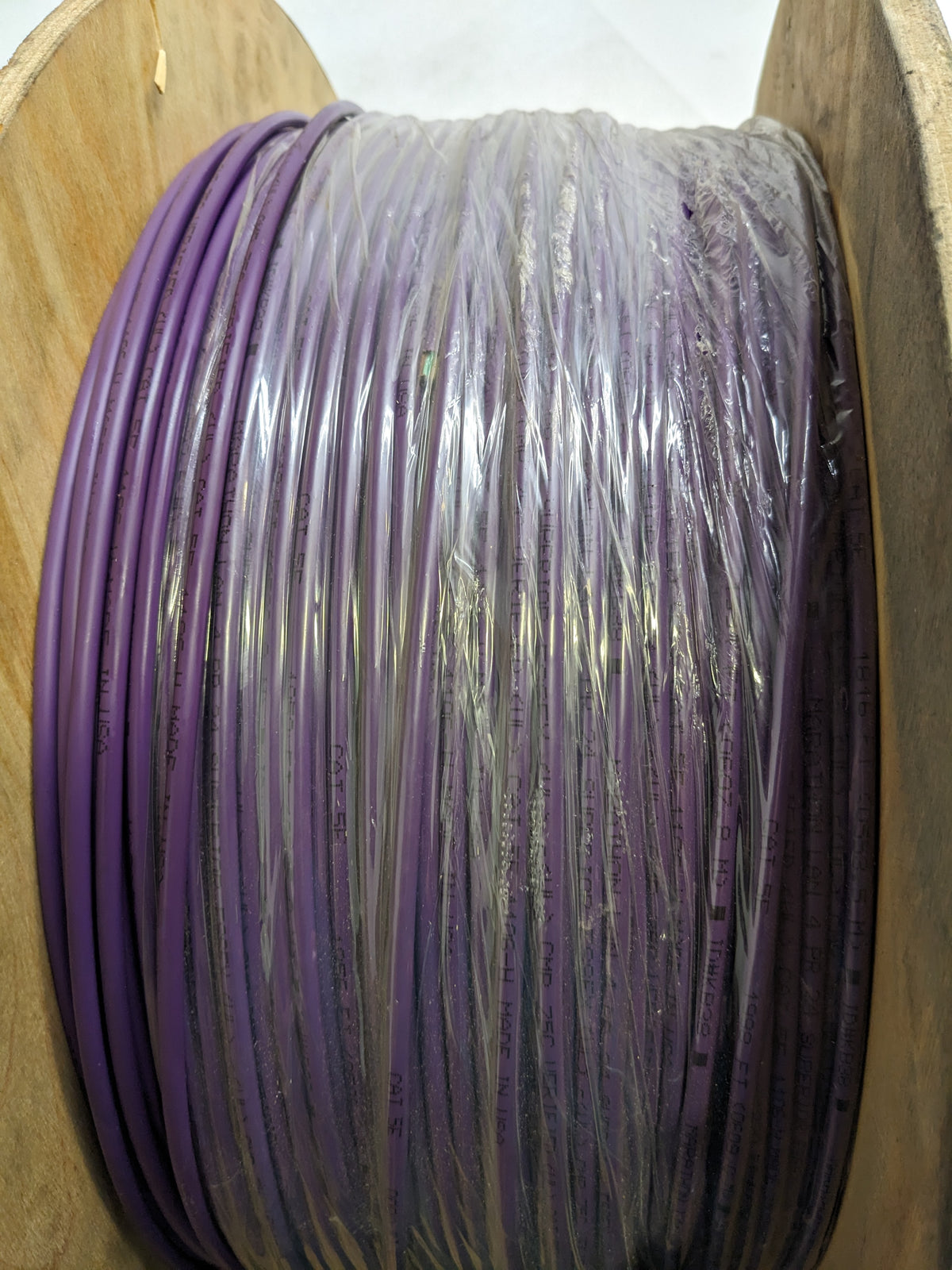 SUPERIOR ESSEX 51-227-78 4X24 MARATHON C5ECMP PU 2KFRL CONNECTOR CABLES 2000 FT PURPLE NEW  B2