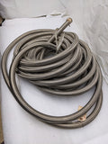 STAINLESS STEEL BRAIDED 57' HOSE 13X16" ID 1-1/16" OD PTFE LINED CORRUGATED NEW R8