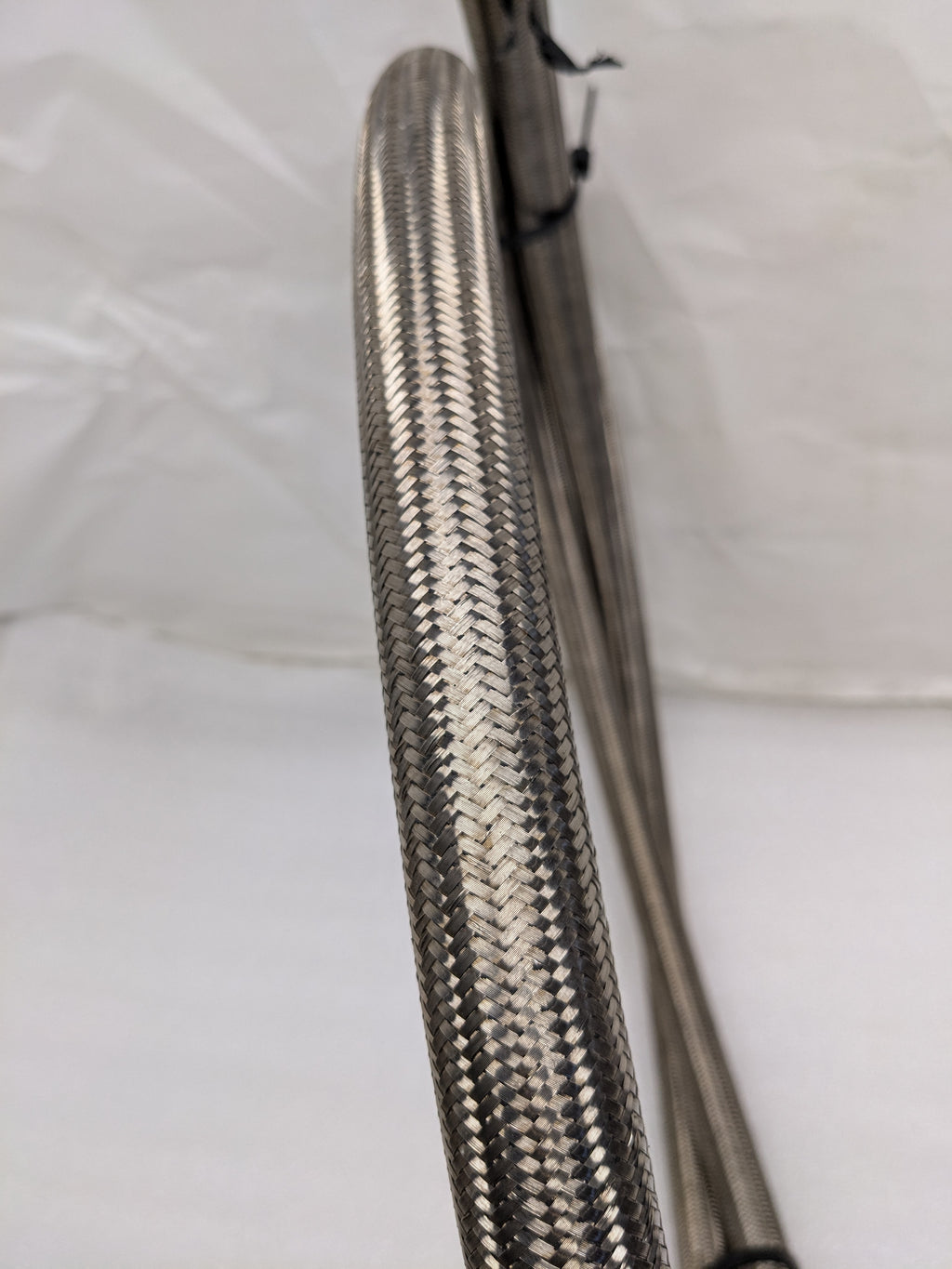 STAINLESS STEEL BRAIDED 9' HOSE 13X16" ID 1-1/8" OD RUBBER LINED NEW R8