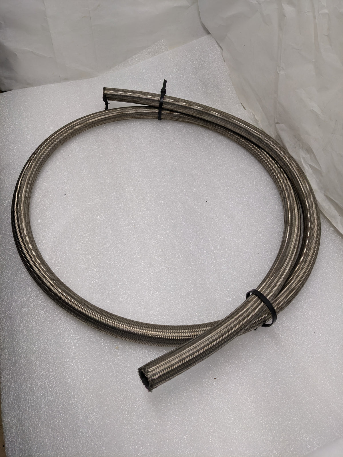STAINLESS STEEL BRAIDED 9' HOSE 13X16" ID 1-1/8" OD RUBBER LINED NEW R8
