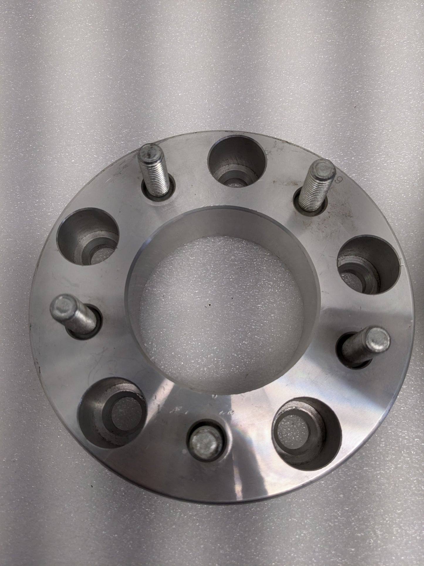 UNBRANDED PAIR OF 1.5"X7" WHEEL SPACERS (5X5.5" TO 5X5") 87MM HUB 1/2-20 NEW R5