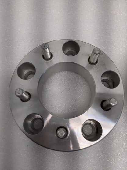 UNBRANDED PAIR OF 1.5"X7" WHEEL SPACERS (5X5.5" TO 5X5") 87MM HUB 1/2-20 NEW R5