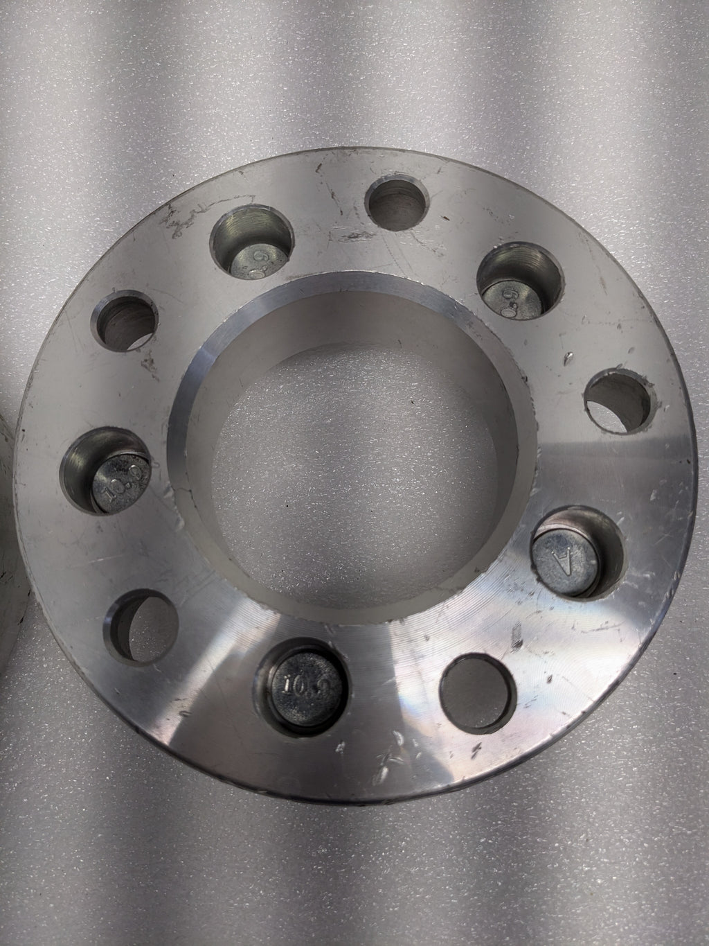 UNBRANDED PAIR OF 1.5"X7" WHEEL SPACERS (5X5.5" TO 5X5") 87MM HUB 1/2-20 NEW R5