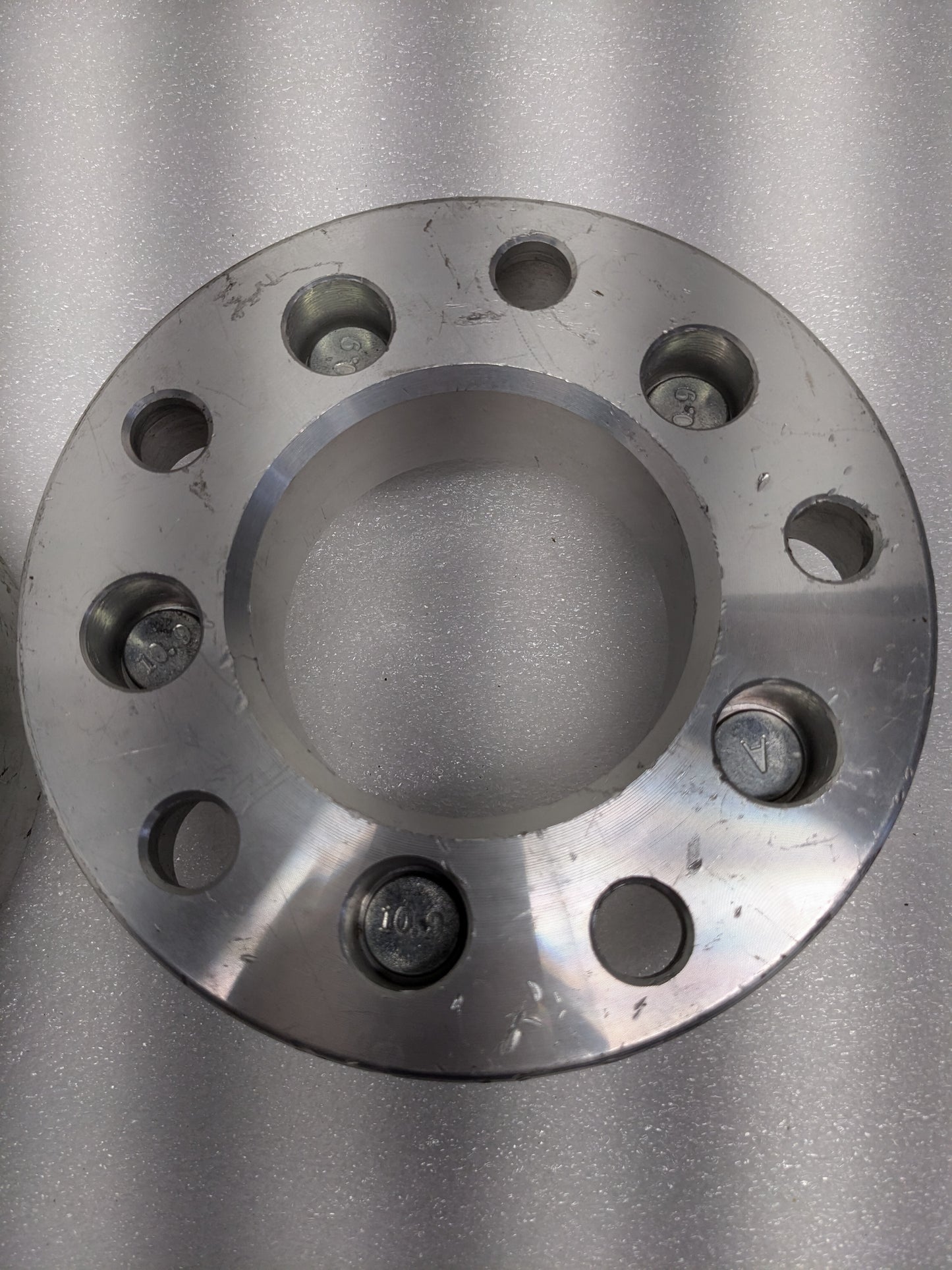 UNBRANDED PAIR OF 1.5"X7" WHEEL SPACERS (5X5.5" TO 5X5") 87MM HUB 1/2-20 NEW R5