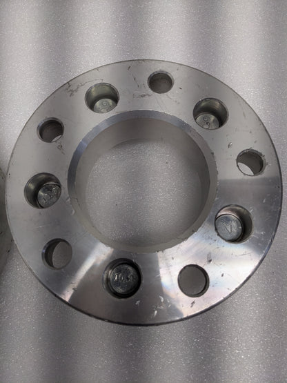 UNBRANDED PAIR OF 1.5"X7" WHEEL SPACERS (5X5.5" TO 5X5") 87MM HUB 1/2-20 NEW R5