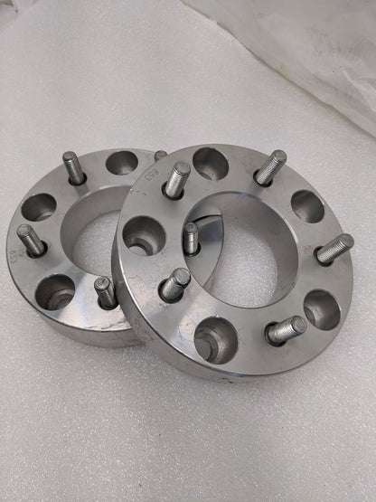 UNBRANDED PAIR OF 1.5"X7" WHEEL SPACERS (5X5.5" TO 5X5") 87MM HUB 1/2-20 NEW R5