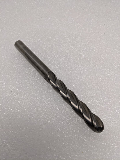UNBRANDED 1/2"X6" DRILL BIT 3" FLUTED LENGTH 4FL BALLNOSE TIP RH 1/2" SHANK NEW R22T5