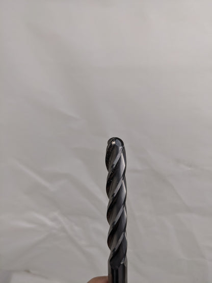 UNBRANDED 1/2"X6" DRILL BIT 3" FLUTED LENGTH 4FL BALLNOSE TIP RH 1/2" SHANK NEW R22T5