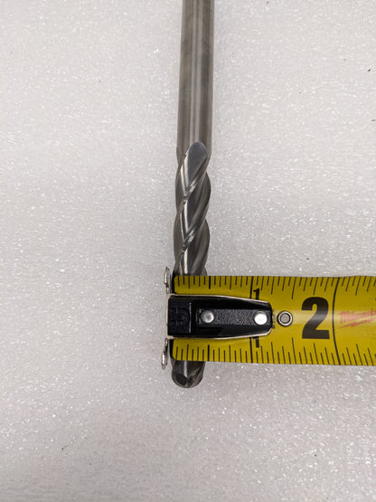 UNBRANDED 1/2"X6" DRILL BIT 3" FLUTED LENGTH 4FL BALLNOSE TIP RH 1/2" SHANK NEW R22T5