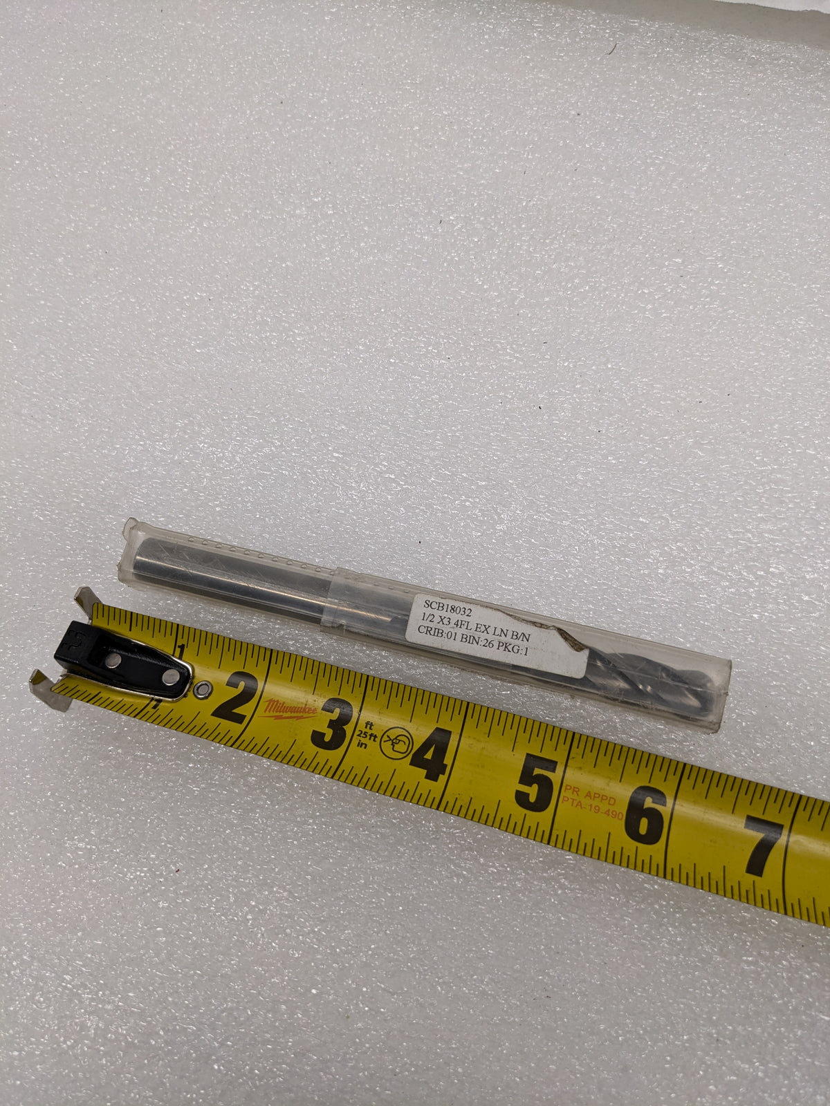 UNBRANDED 1/2"X6" DRILL BIT 3" FLUTED LENGTH 4FL BALLNOSE TIP RH 1/2" SHANK NEW R22T5