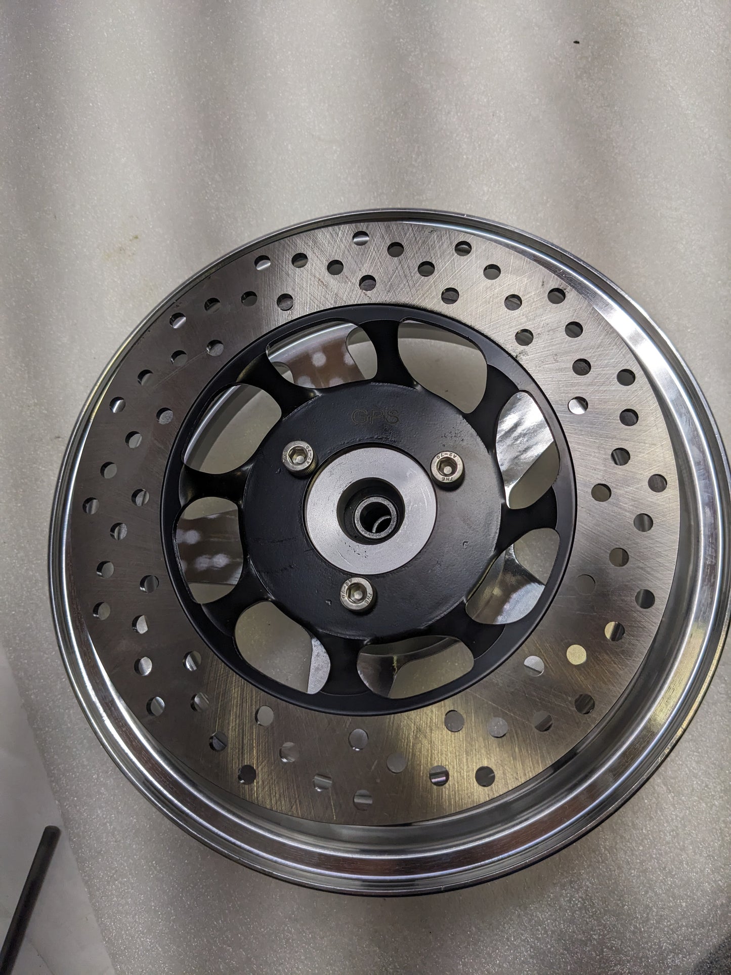GPS GPSBLTFRONT10/GPSBLTREAR10  10" 5 SPOKE MACHINED ALUMINUM REAR AND FRONT WHEEL FOR MINIBIKES NEW SR