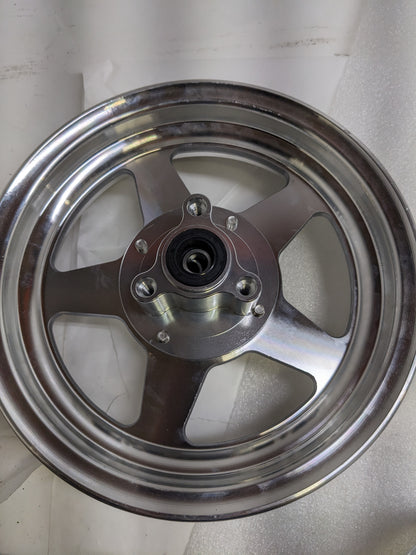 GPS GPSBLTFRONT10/GPSBLTREAR10  10" 5 SPOKE MACHINED ALUMINUM REAR AND FRONT WHEEL FOR MINIBIKES NEW SR