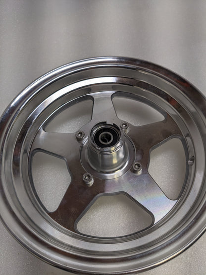 GPS GPSBLTFRONT10/GPSBLTREAR10  10" 5 SPOKE MACHINED ALUMINUM REAR AND FRONT WHEEL FOR MINIBIKES NEW SR