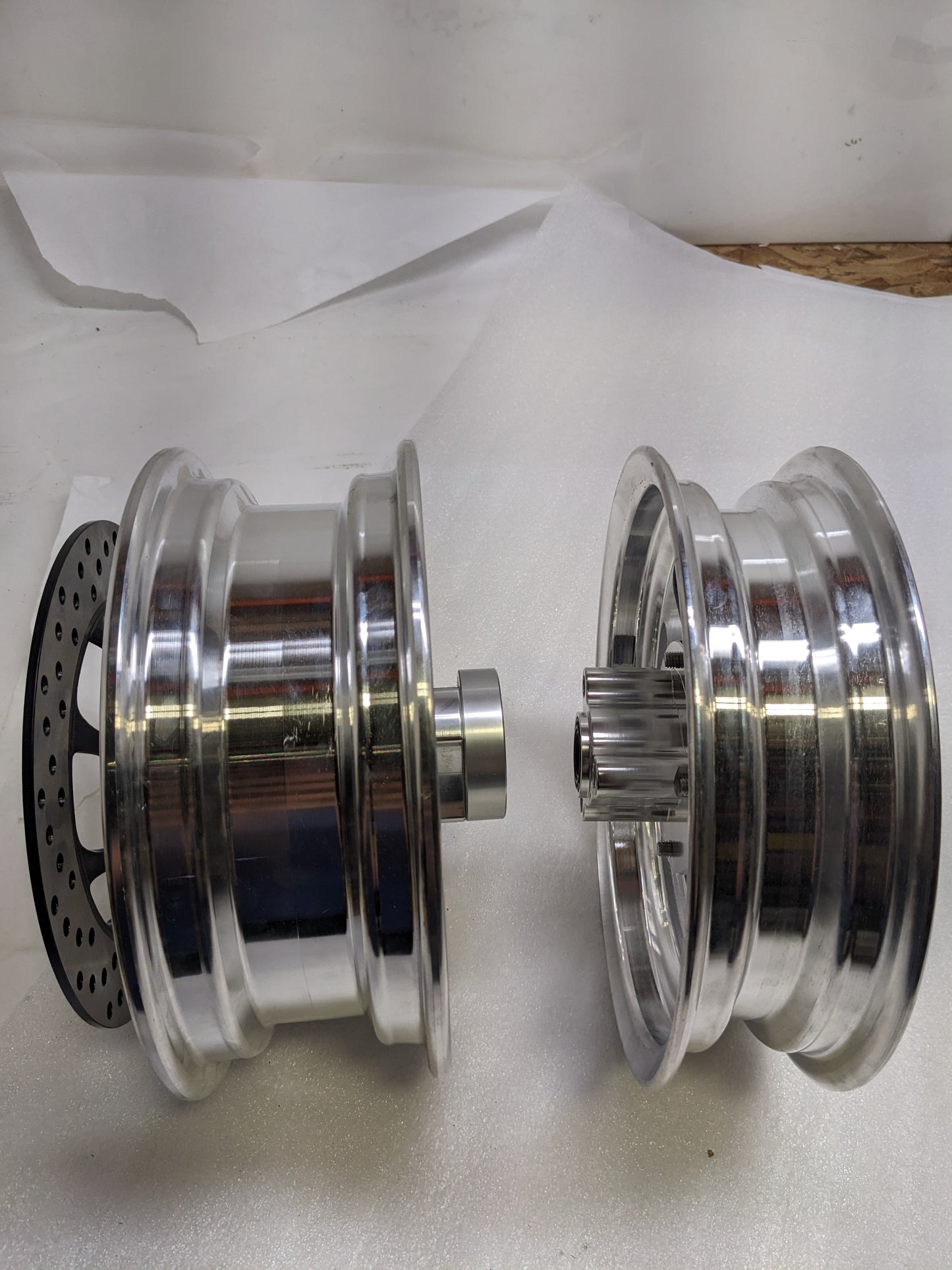 GPS GPSBLTFRONT10/GPSBLTREAR10  10" 5 SPOKE MACHINED ALUMINUM REAR AND FRONT WHEEL FOR MINIBIKES NEW SR