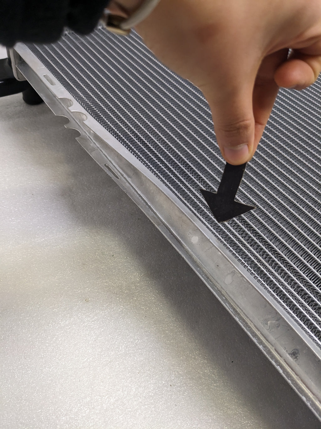 UNBRANDED PA66-GF30 ALUMINUM RADIATOR NEW D1