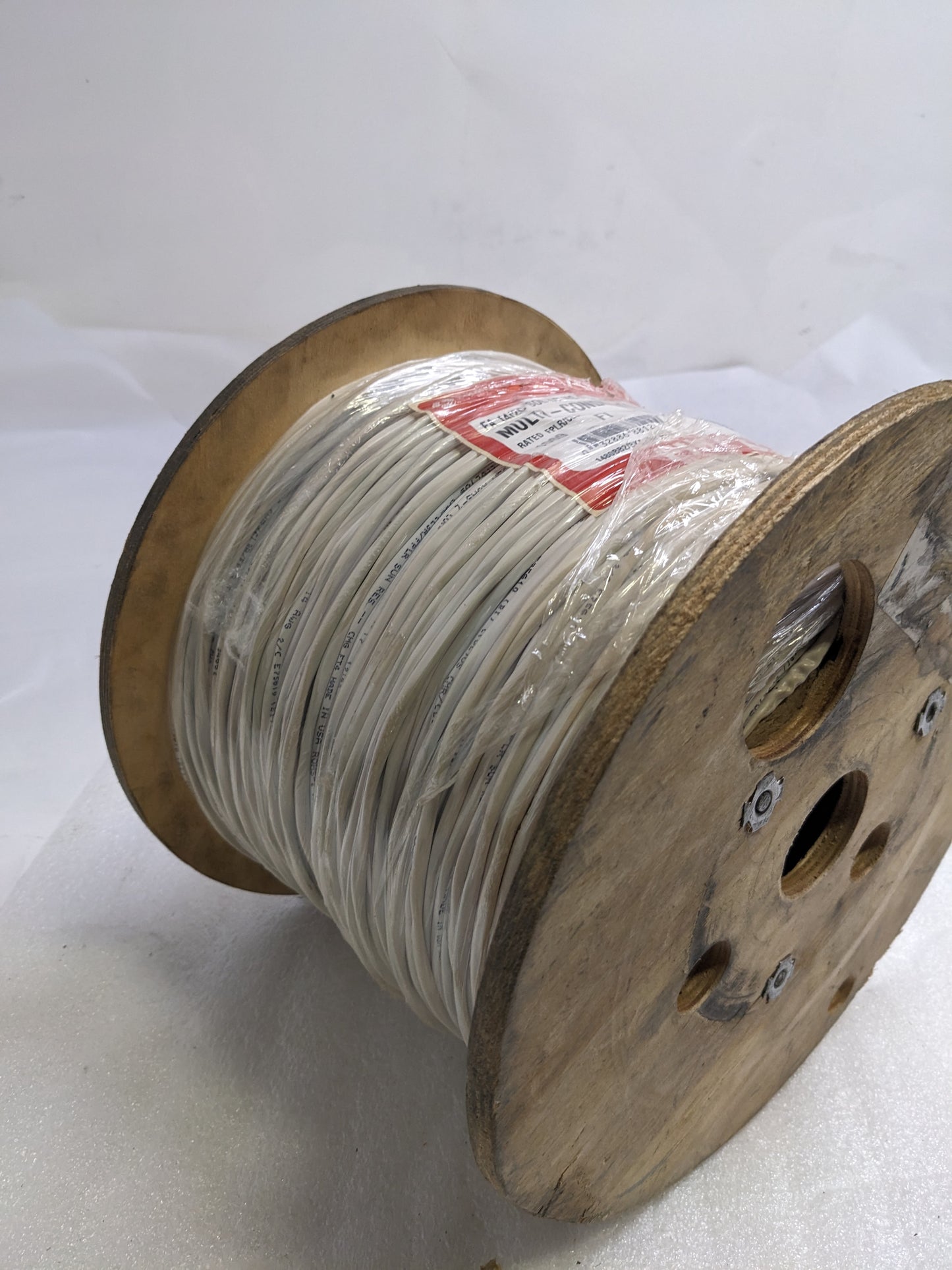 SOUTHWIRE TAPPAN F60001-4A FIRE ALARM CABLE 14 SOL CU 2/C N/S CMR/CL3R/FPLR PVC WHITE 1000FT NEW SR