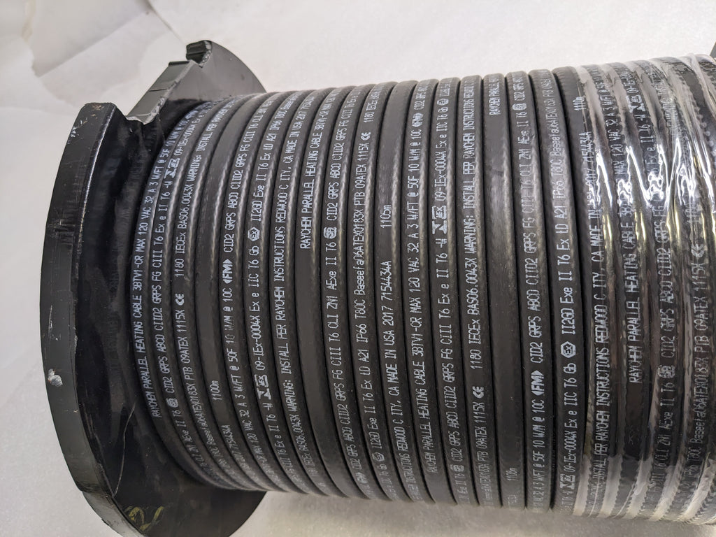 RAYCHEM HEATING CABLE SELF-REGULATING 40FT DAMAGED REEL 3BTV1-CR