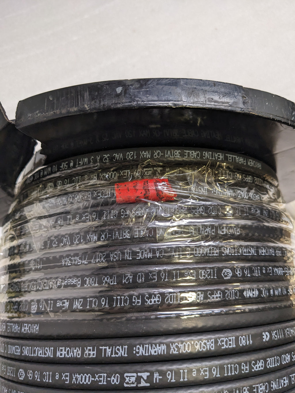 RAYCHEM HEATING CABLE SELF-REGULATING 40FT DAMAGED REEL 3BTV1-CR