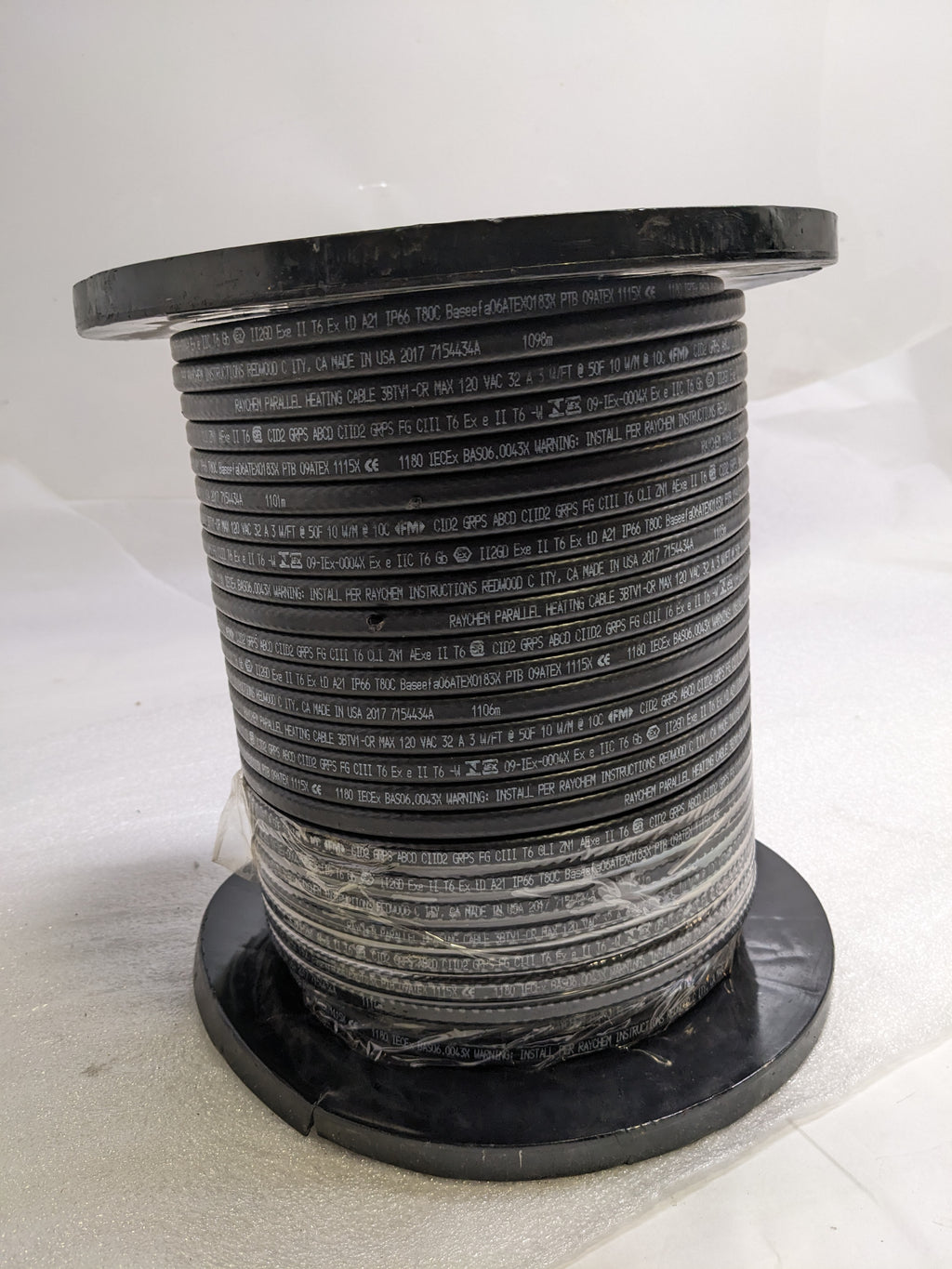 RAYCHEM HEATING CABLE SELF-REGULATING 40FT DAMAGED REEL 3BTV1-CR