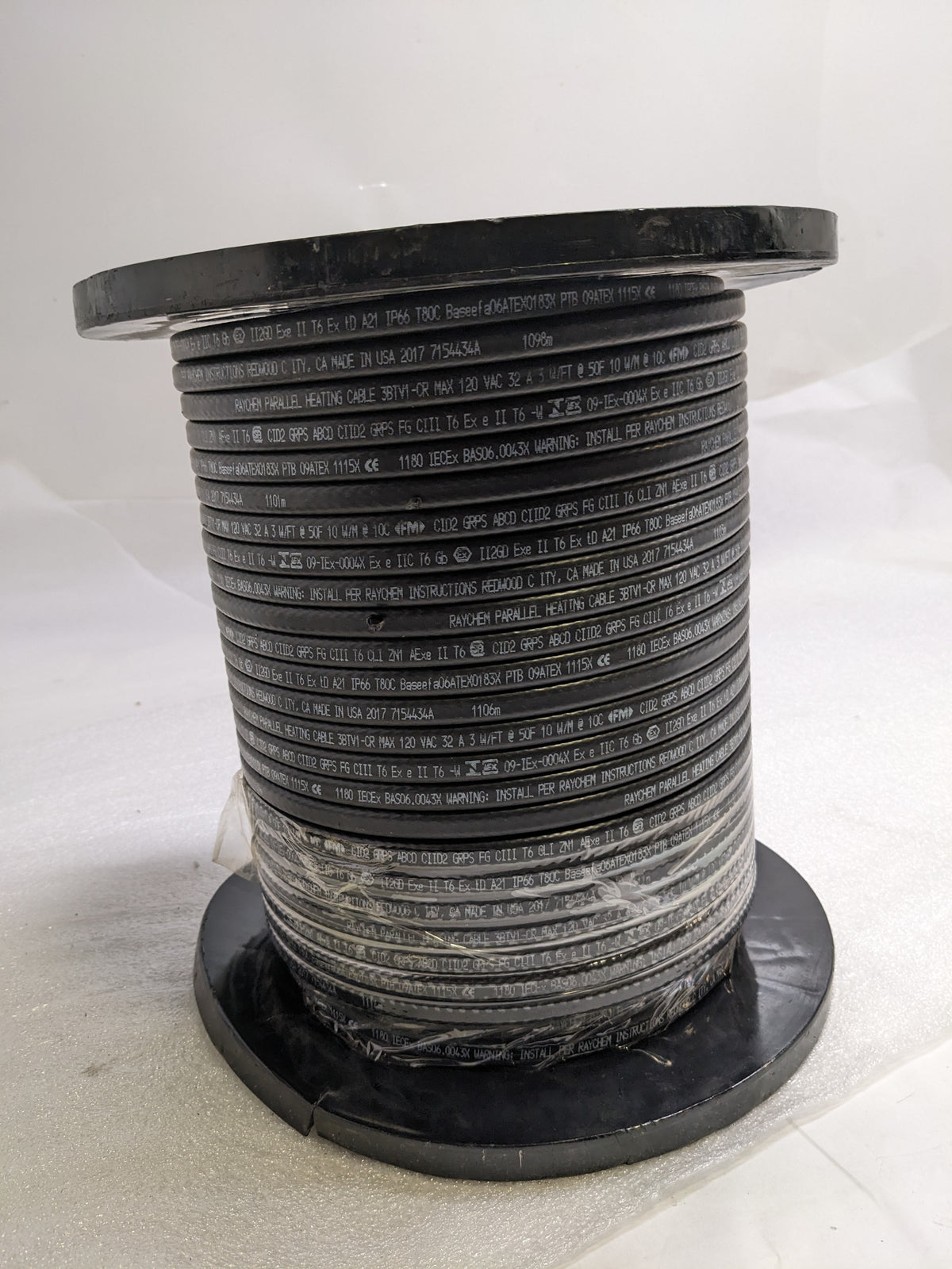 RAYCHEM HEATING CABLE SELF-REGULATING 40FT DAMAGED REEL 3BTV1-CR