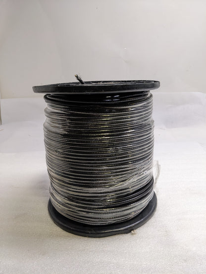 UNBRANDED COAX CABLE 1000FT BLACK SPOOL NEW B2