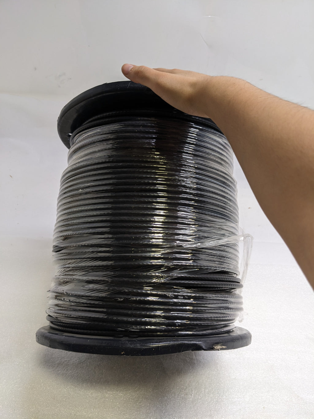 UNBRANDED COAX CABLE 1000FT BLACK SPOOL NEW B2