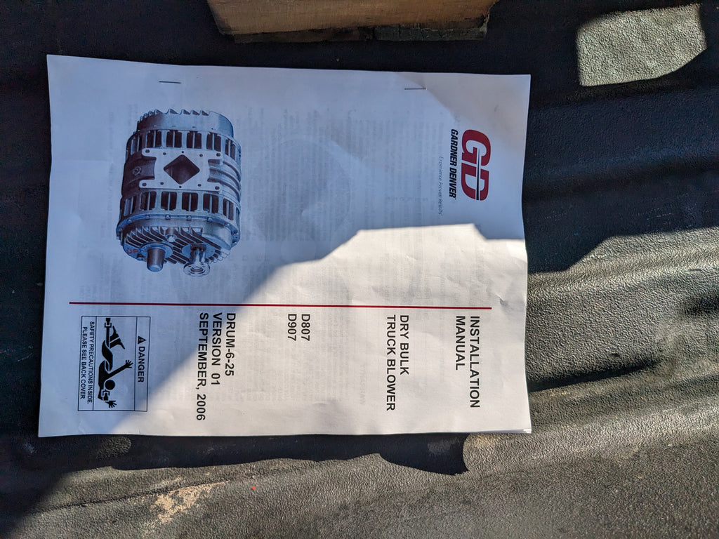 GARDNER DENVER D907 BI-LOBE TRUCK BLOWER NEW B2