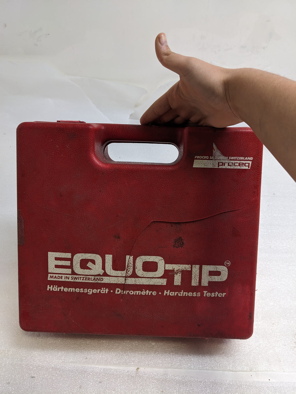 PROCEQ EQUOTIP HARDNESS TESTER KIT USED SR