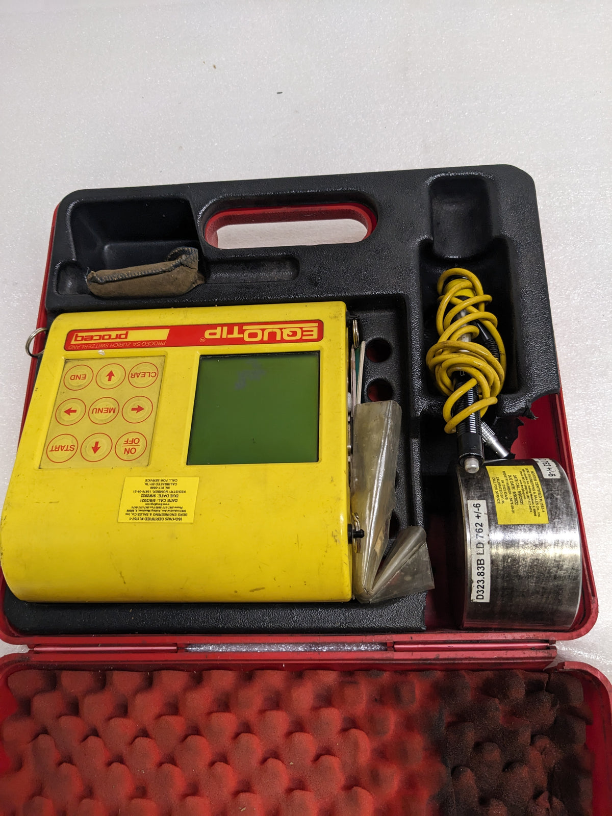 PROCEQ EQUOTIP HARDNESS TESTER KIT USED SR