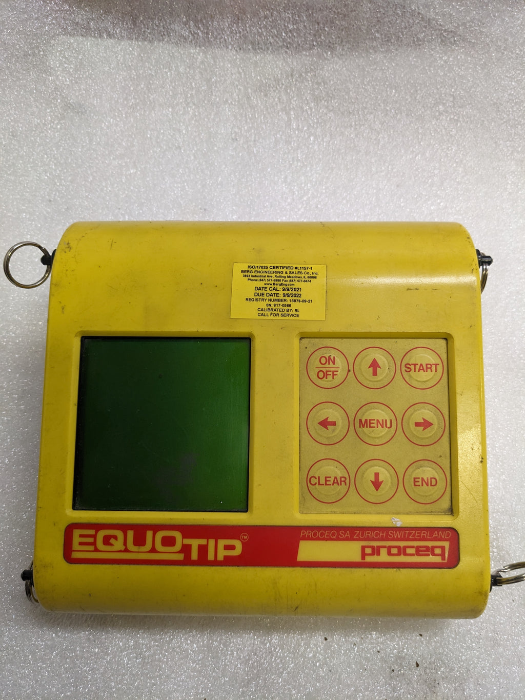 PROCEQ EQUOTIP HARDNESS TESTER KIT USED SR